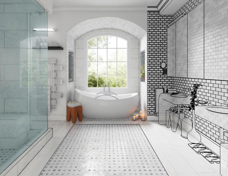 Nicodeme Aubade - Salle de bains 3D